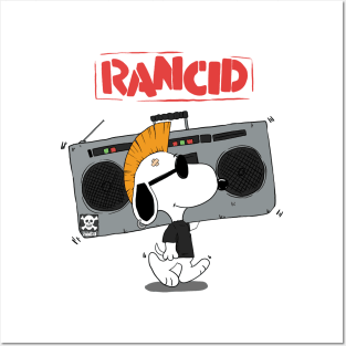 Rancid band merch - radio funny cartoon design Posters and Art